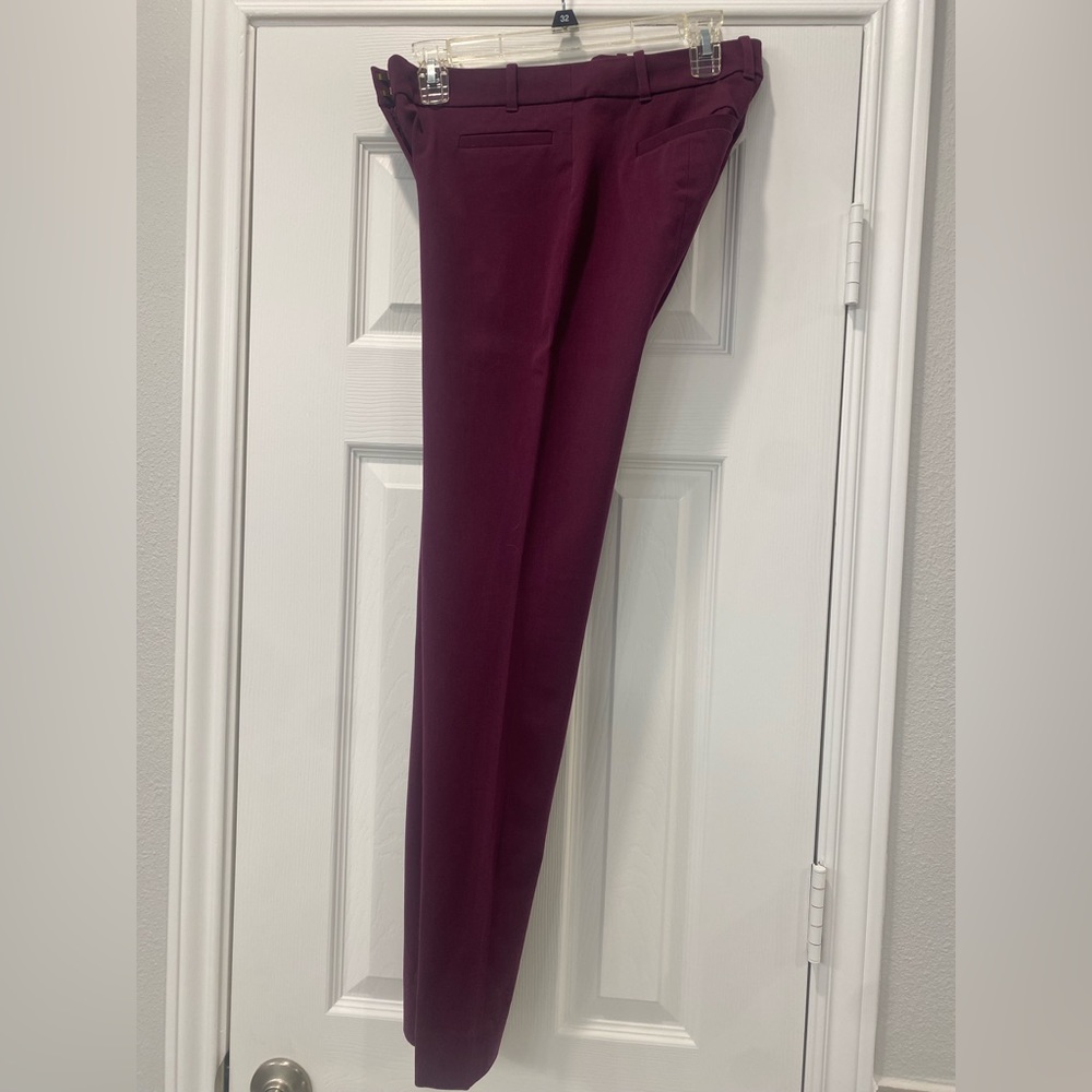 J Crew Factory Ruby Style Pant - Deep Wine Color … - image 4